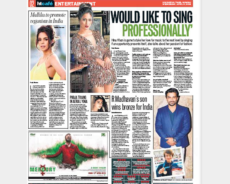 HINDUSTAN TIMES – Hina Khan