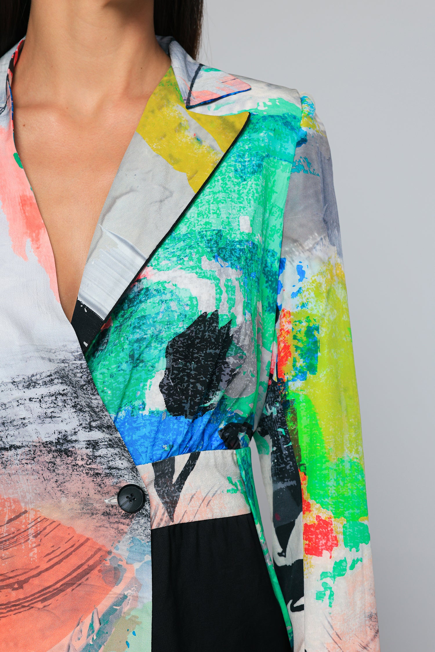 Expressionist Fusion Blazer Dress