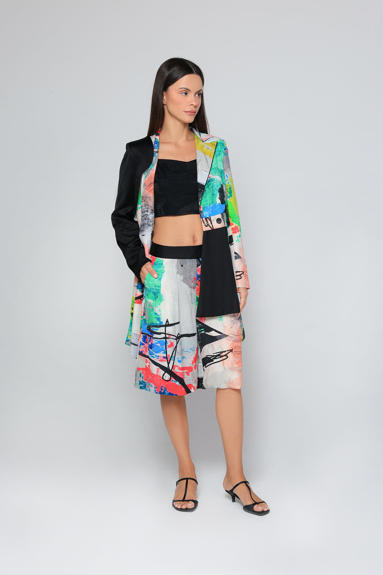 Expressionist Fusion Blazer Dress
