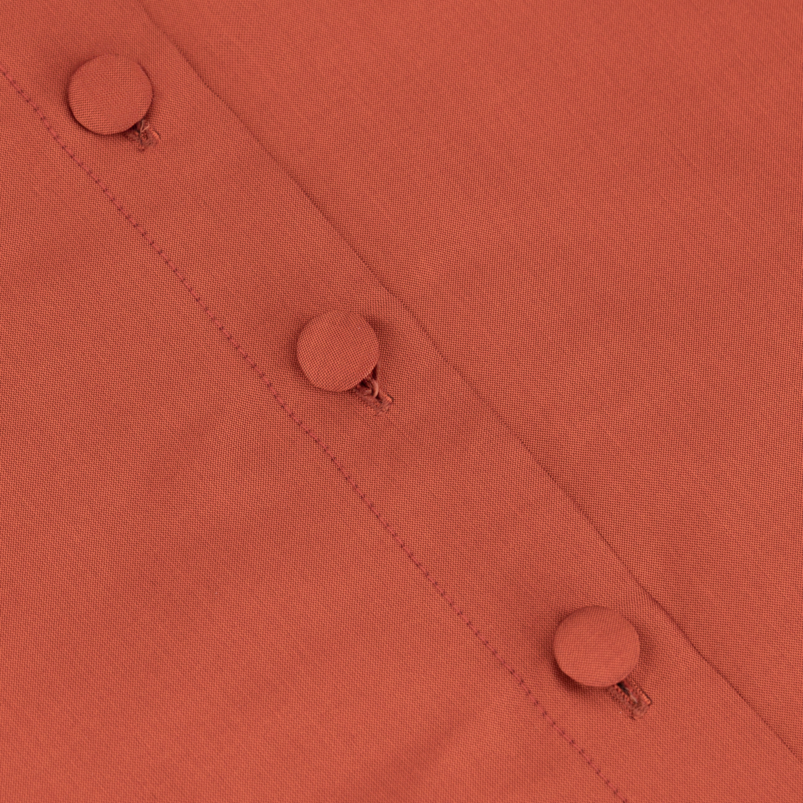 Rust Tiered Shirt Dress