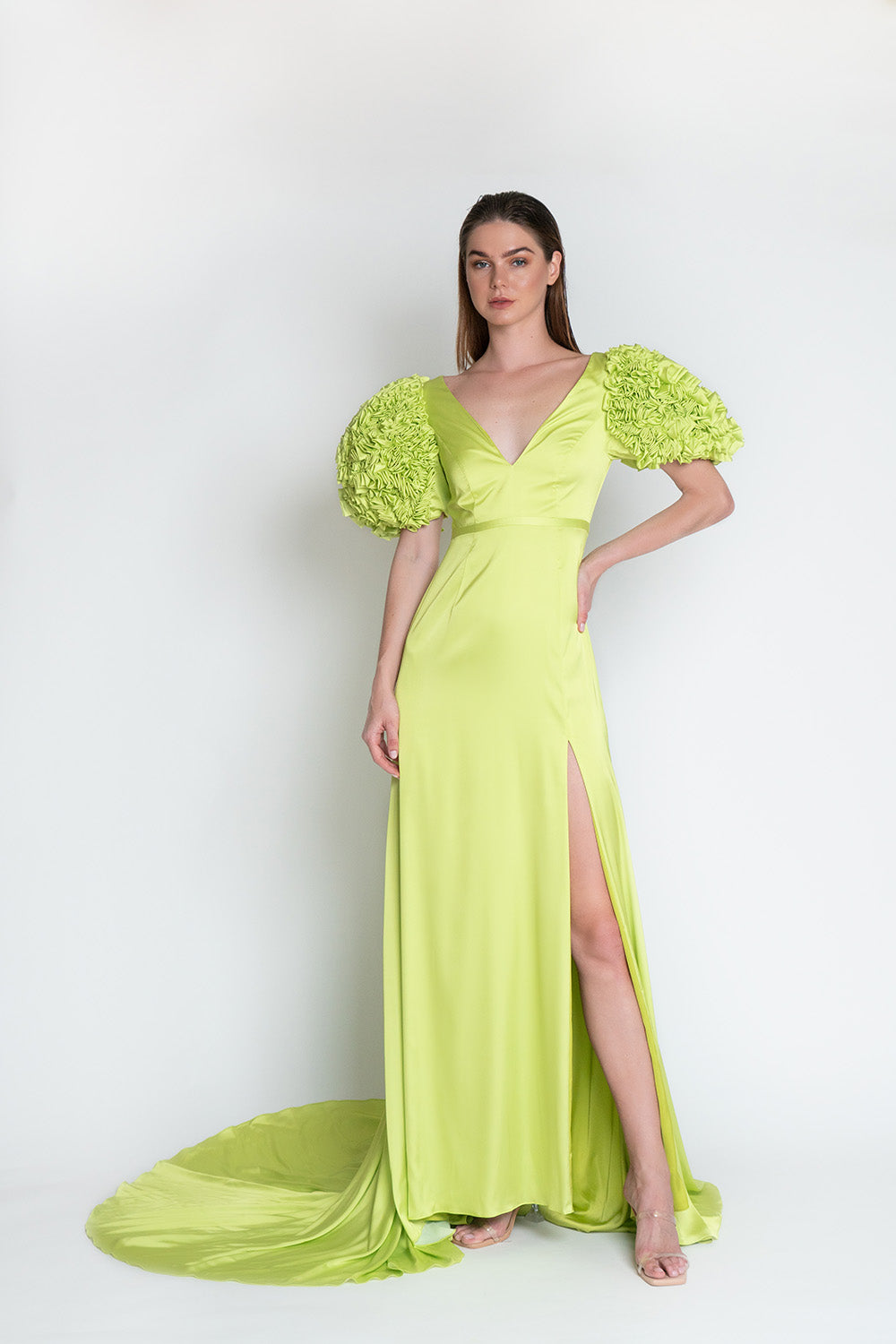 Celeste Lime Gown