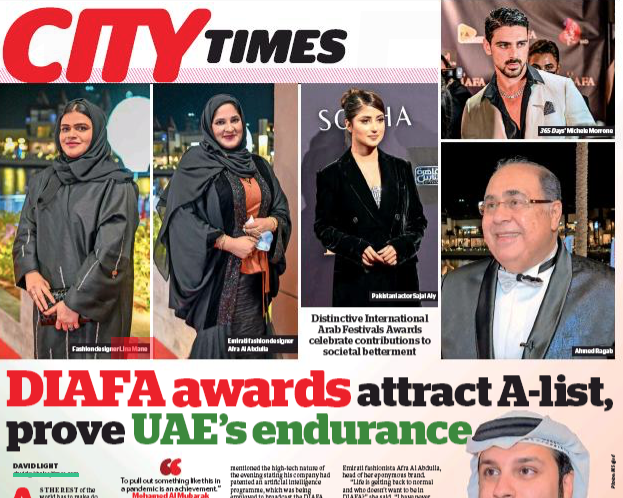 KHALEEJ TIMES U.A.E – DIAFA