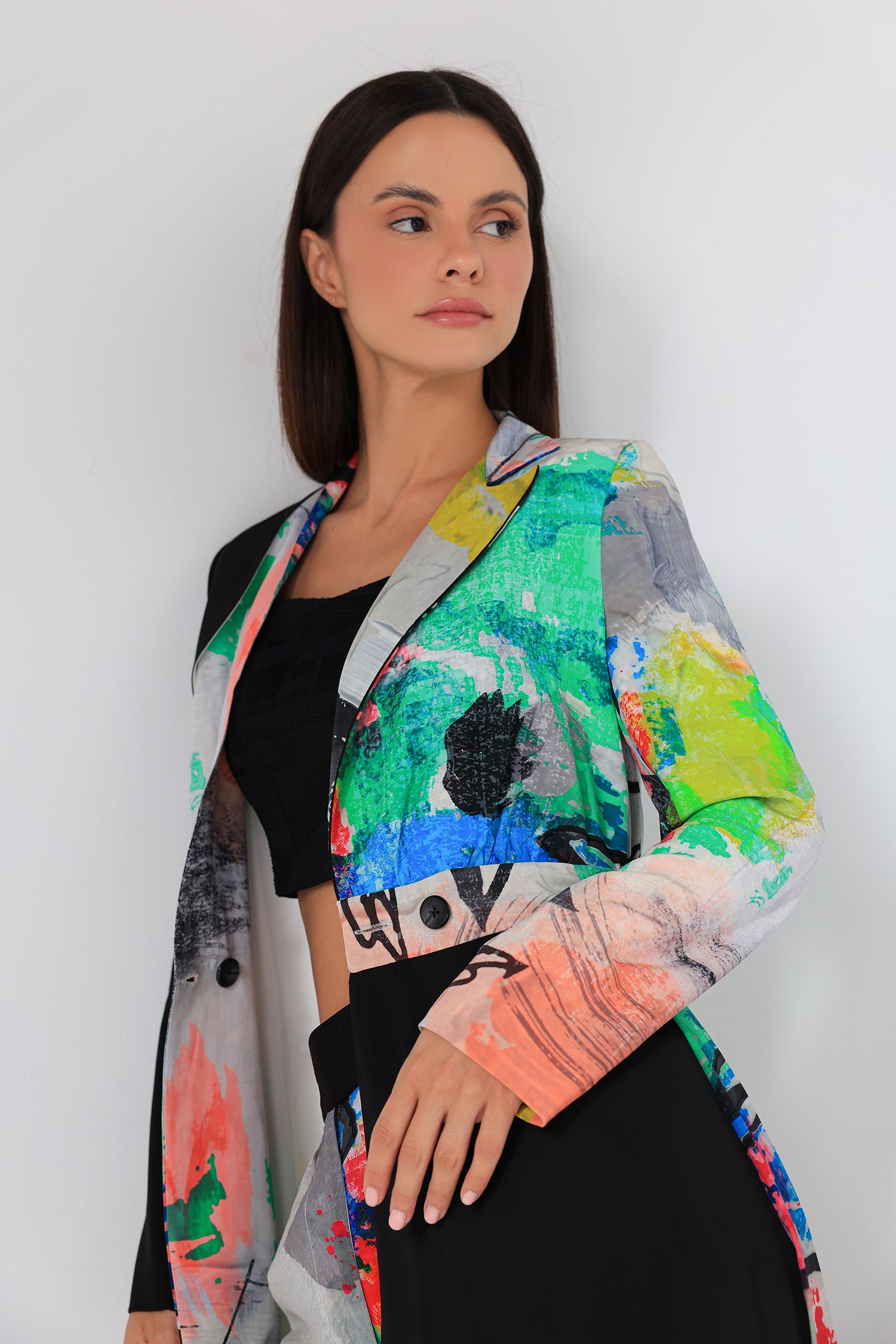 Expressionist Fusion Blazer Dress